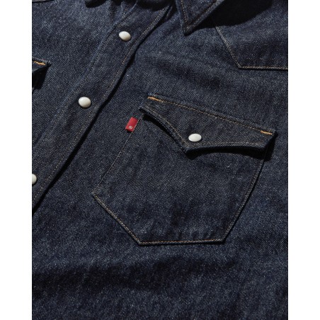 Brand New Men's '65 Western Shirt Blue Available for Immediate Shipping