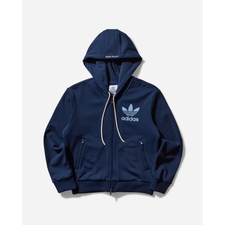 Brand New Men's Wales Bonner Track Hoodie Collegiate Navy Immediate Availability