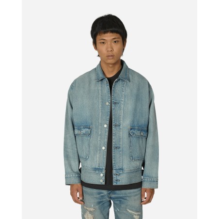 Brand New Made in Japan Utility Trucker Jacket Blue