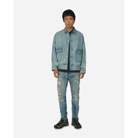 Brand New Made in Japan Utility Trucker Jacket Blue