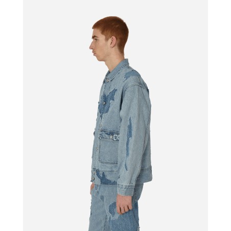 Brand New Utility Trucker Jacket Blue Available Now