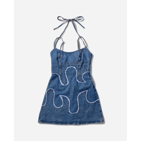 Brand New Women's ADSB Mini Dress Indigo