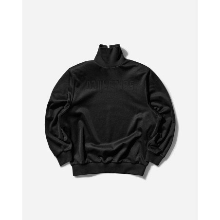 Brand New Women's Fear of God Athletics Tricot Mock Neck Sweatshirt Black Available for Immediate Shipping