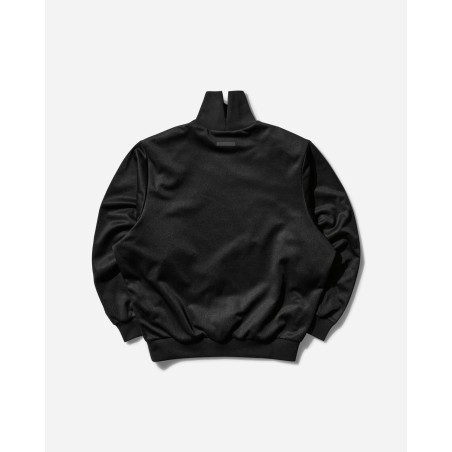 Brand New Women's Fear of God Athletics Tricot Mock Neck Sweatshirt Black Available for Immediate Shipping