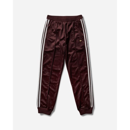 Brand New Women's Premium Brushed Velvet Track Pants Shadow Brown