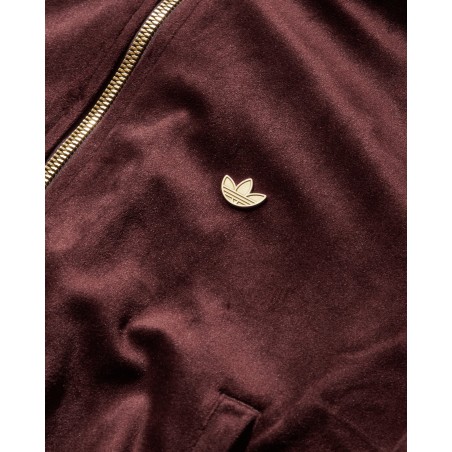 Brand New Women's Premium Brushed Velvet Track Top Shadow Brown On Hand Now