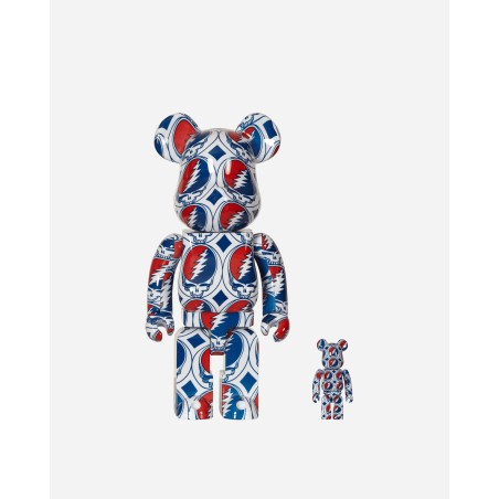 Brand New 100%+400% Grateful Dead - Steal Your Face Be@rbrick Multicolor New Collection