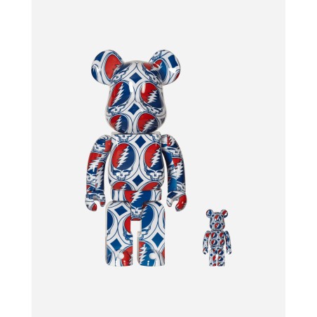 Brand New 100%+400% Grateful Dead - Steal Your Face Be@rbrick Multicolor New Collection