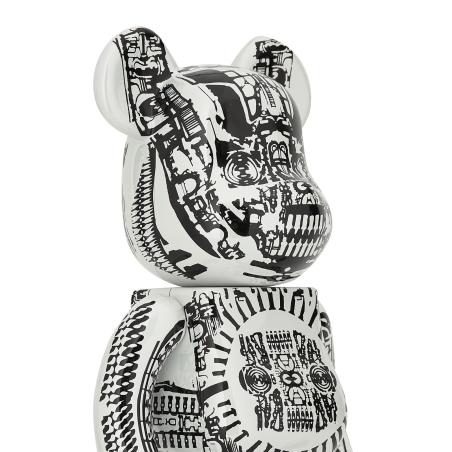 Brand New 100% + 400% H.R. Giger Chrome Version Be@rbrick White Just In