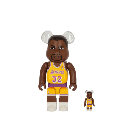 Brand New 100% + 400% Magic Johnson Be@rbrick Multicolor New Release