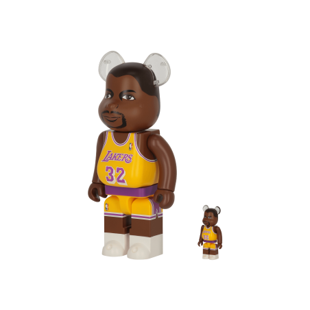 Brand New 100% + 400% Magic Johnson Be@rbrick Multicolor New Release