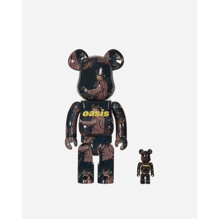 Brand New 100%+400% Oasis Knebworth 1996 - Noel Gallagher Be@rbrick Multicolor Limited Stock