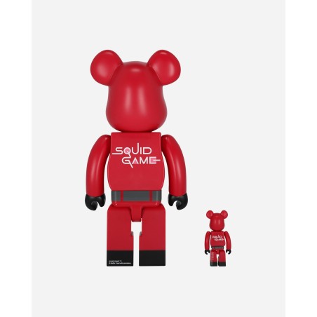 Brand New 100% + 400% Squid Game Guard Circle Be@rbrick Multicolor On Hand Now