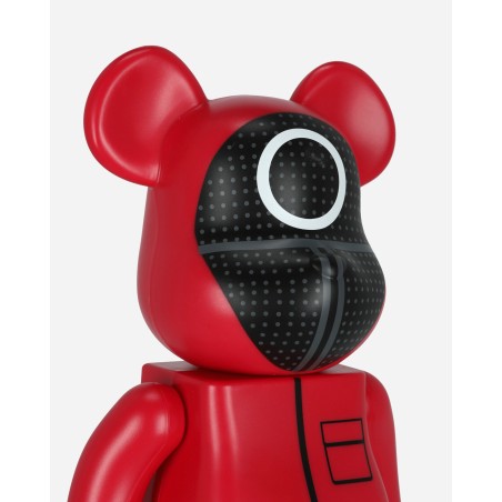 Brand New 100% + 400% Squid Game Guard Circle Be@rbrick Multicolor On Hand Now