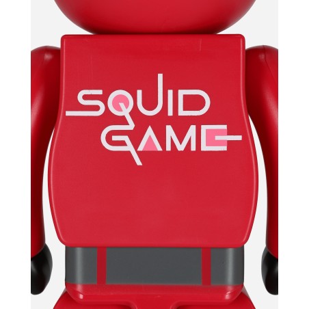 Brand New 100% + 400% Squid Game Guard Circle Be@rbrick Multicolor On Hand Now