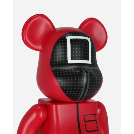 Brand New 100% + 400% Squid Game Guard Square Be@rbrick Multicolor Fresh Release