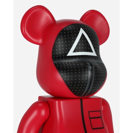 Brand New 100% + 400% Squid Game Guard Triangle Be@rbrick Multicolor Limited Stock