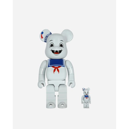 Brand New 100%+400% Stay Puft Marshmallow Man Be@rbrick White Just Launched