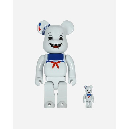 Brand New 100%+400% Stay Puft Marshmallow Man Be@rbrick White Just Launched