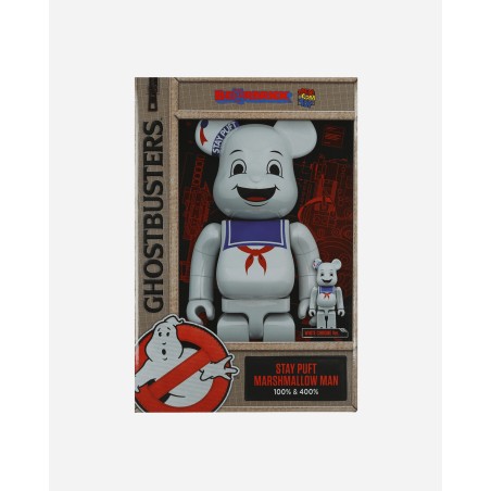 Brand New 100%+400% Stay Puft Marshmallow Man Be@rbrick White Just Launched