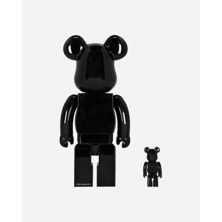 Brand New 100% + 400% The Rolling Stones Lips & Tongue Be@rbrick Black Hot New Item