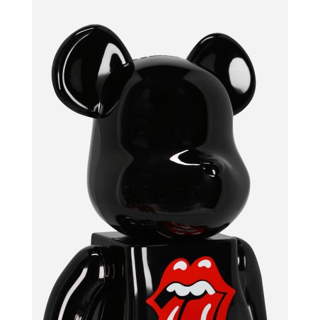 Brand New 100% + 400% The Rolling Stones Lips & Tongue Be@rbrick Black Hot New Item