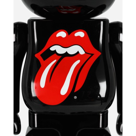 Brand New 100% + 400% The Rolling Stones Lips & Tongue Be@rbrick Black Hot New Item