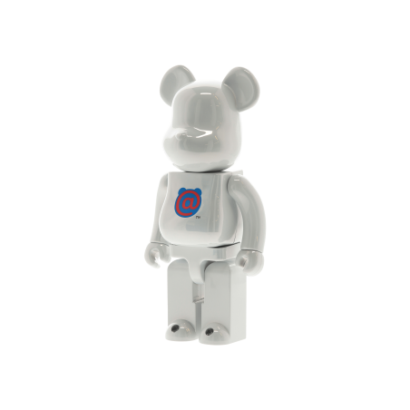 Brand New 1000% 1st Model White Chrome Be@rbrick Multicolor In Stock