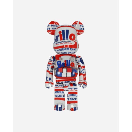 Brand New 1000% Andy Warhol Brillo Be@rbrick Multicolor