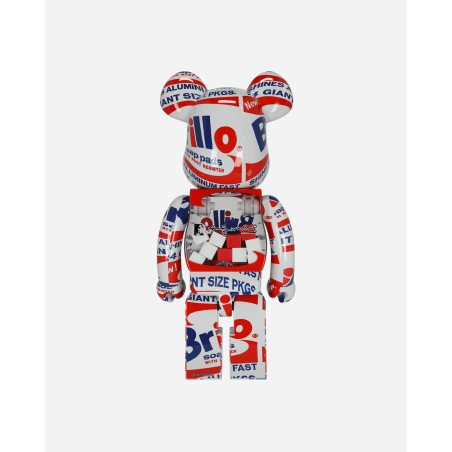 Brand New 1000% Andy Warhol Brillo Be@rbrick Multicolor