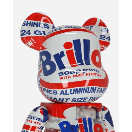 Brand New 1000% Andy Warhol Brillo Be@rbrick Multicolor