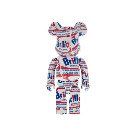 Brand New 1000% Andy Warhol Brillo Be@rbrick Multicolor Latest Edition