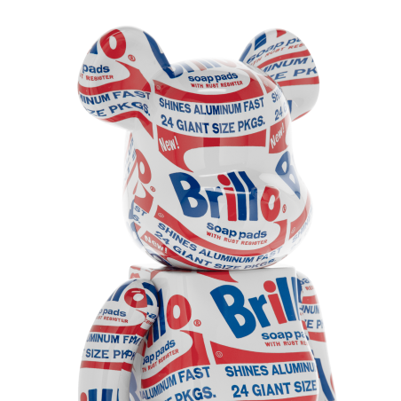 Brand New 1000% Andy Warhol Brillo Be@rbrick Multicolor Latest Edition