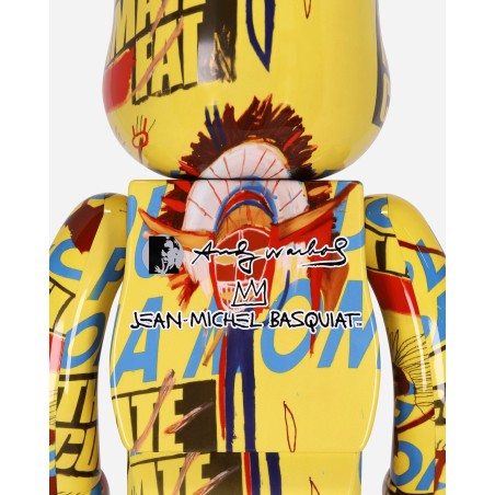 Brand New 1000% Andy Warhol x Jean Michel Basquiat 3 Be@rbrick Multicolor Fresh Release