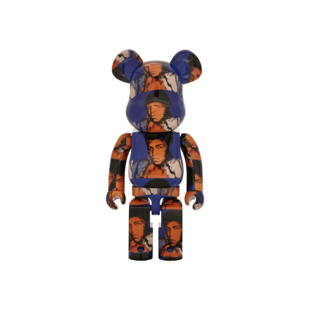 Brand New 1000% Andy Warhol's Muhammad Ali Be@rbrick Multicolor