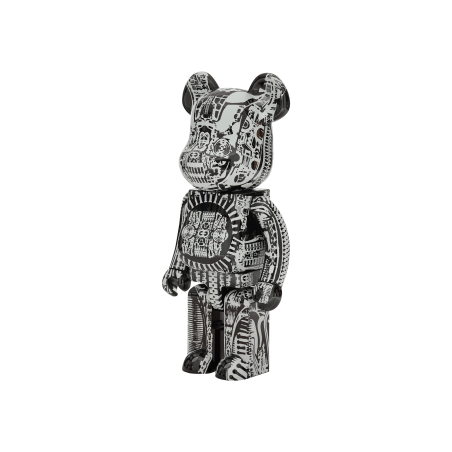 Brand New 1000% H.R. Giger Chrome Version Be@rbrick Black Limited Stock