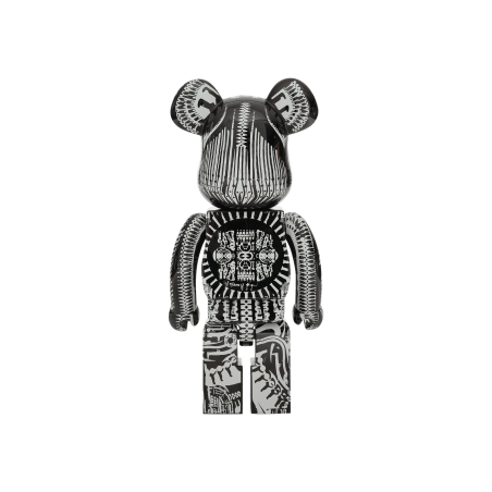 Brand New 1000% H.R. Giger Chrome Version Be@rbrick Black Limited Stock