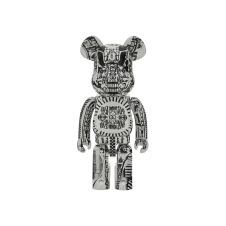 Brand New 1000% H.R. Giger Chrome Version Be@rbrick White Immediate Availability