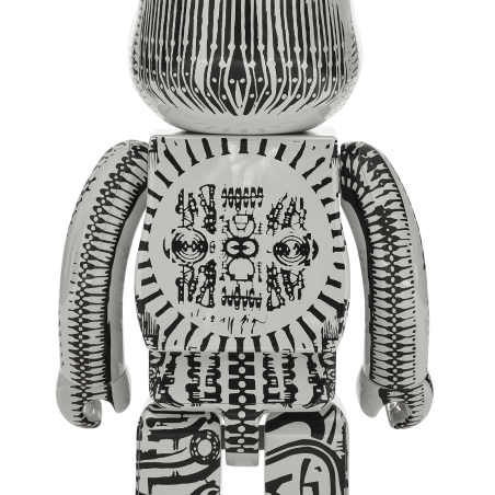 Brand New 1000% H.R. Giger Chrome Version Be@rbrick White Immediate Availability