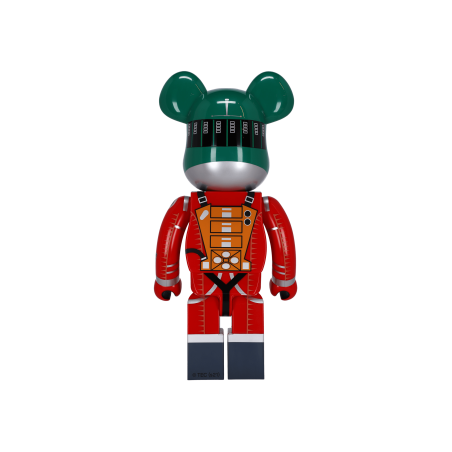 Brand New 1000% Space Suit Green Helmet & Orange Suit Version Be@rbrick Multicolor