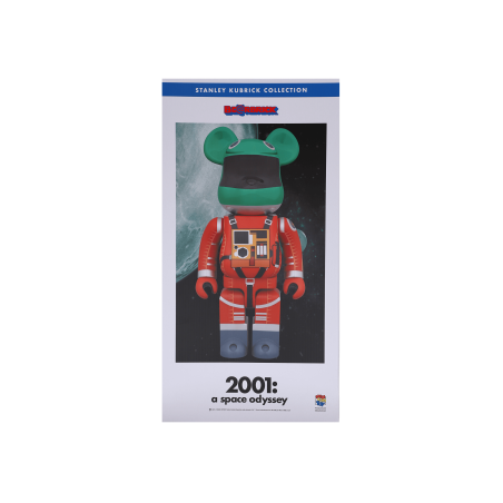 Brand New 1000% Space Suit Green Helmet & Orange Suit Version Be@rbrick Multicolor