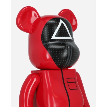 Brand New 1000% Squid Game Guard Triangle Be@rbrick Multicolor Limited Stock