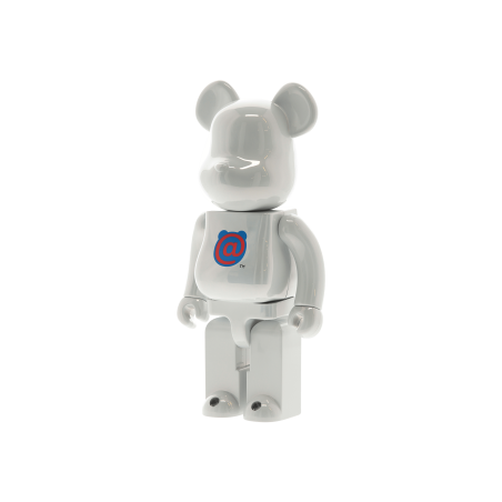 Brand New 400% 1st Model White Chrome Be@rbrick Multicolor New Release