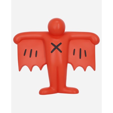 Brand New Keith Haring Flying Devil Statue Red In Stock