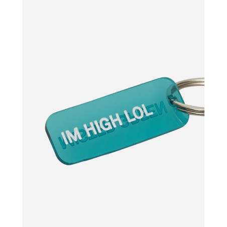 Brand New I'm High Lol Keychain Transluscent Aqua Just In