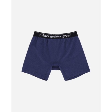 Brand New Wordmark Hemp Boxers Chlorophyll / Navy Hot New Item