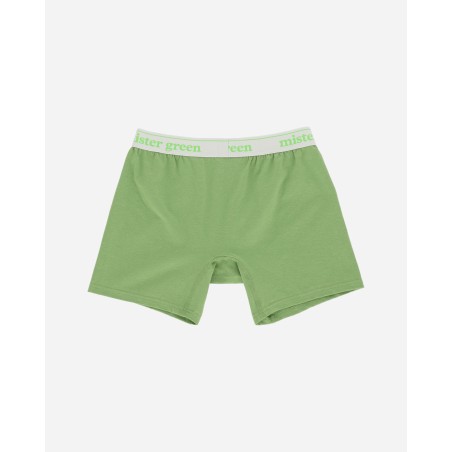 Brand New Wordmark Hemp Boxers Chlorophyll / Navy Hot New Item