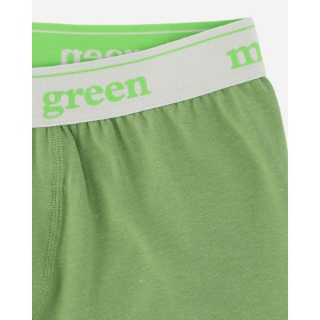 Brand New Wordmark Hemp Boxers Chlorophyll / Navy Hot New Item