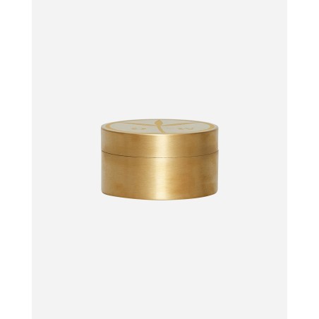 Brand New Peace Logo Container Brass New Release