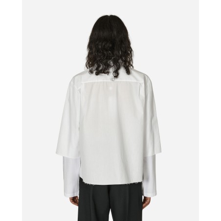 Brand New Double Sleeve Layer Shirt White